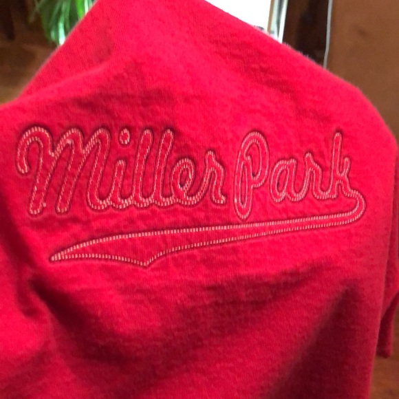 Miller Park Embroidered T Shirt Brewers M - Picture 2 of 13